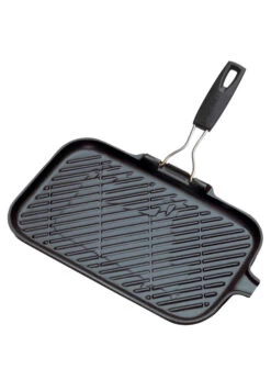 Le Creuset STEAKGRILLPFANNE RECHTECKIG SCHWARZ