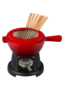 Le Creuset KÄSEFONDUE-SET KIRSCHROT