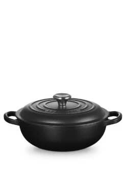 Le Creuset Stew Pot Signature Rund 22 Cm Schwarz Matt