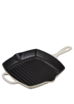 Le Creuset GRILLPFANNE QUADRATISCH SIG 26 CM MERINGUE
