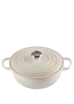 Le Creuset LA MARMITE SIG 26 CM MERINGUE (innen Schwarz Emailliert)