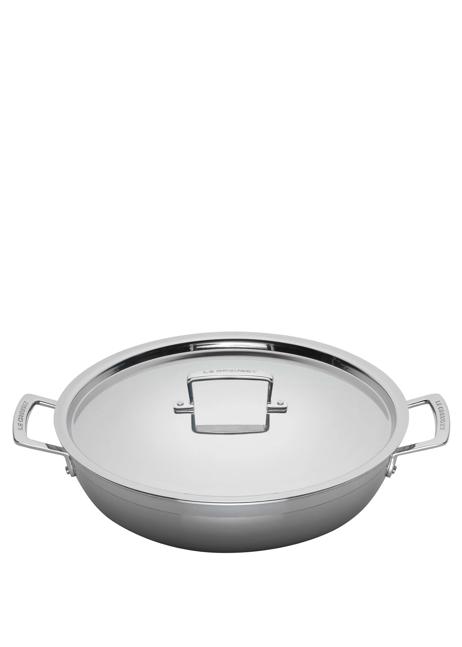 Le Creuset 3-PLY PROFIPFANNE MIT DECKEL 30 CM 3 Le Creuset 3-PLY PROFIPFANNE MIT DECKEL 30 CM