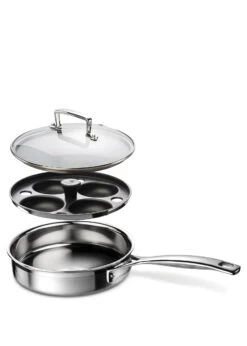 Le Creuset 3-PLY SAUTÉPFANNE MIT POCHIEREINSATZ 20 CM -Köstliche Küche 0630870069915 3