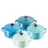 Le Creuset MINI-COCOTTE 4ER SET METALLICS BLAU-GRÜN 2 Le Creuset MINI-COCOTTE 4ER SET METALLICS BLAU-GRÜN -Köstliche Küche 0630870272803 1