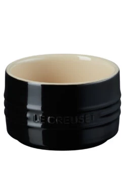 Le Creuset STAPELBARES FÖRMCHEN SCHWARZ GLÄNZEND