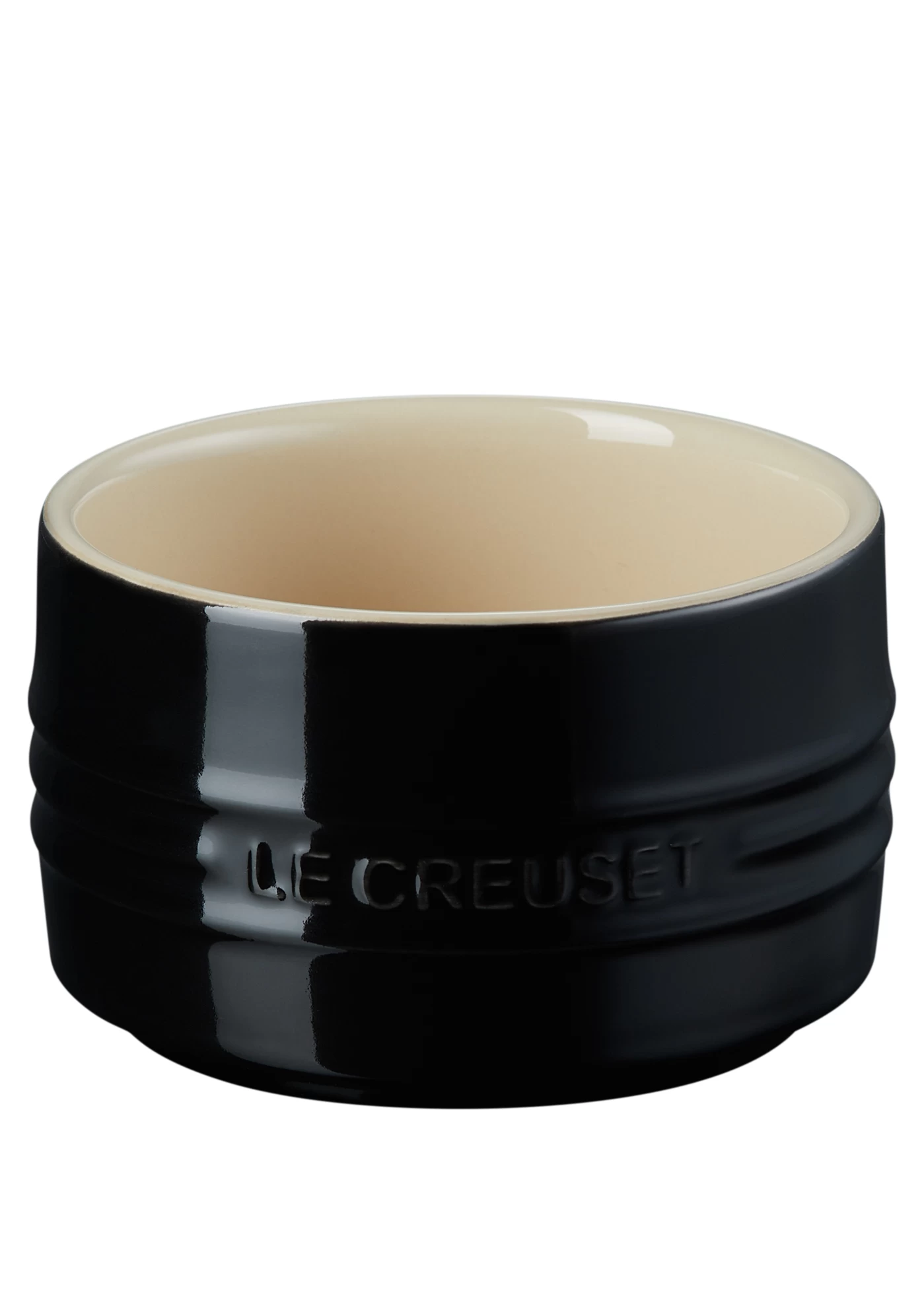 Le Creuset STAPELBARES FÖRMCHEN SCHWARZ GLÄNZEND 3 Le Creuset STAPELBARES FÖRMCHEN SCHWARZ GLÄNZEND