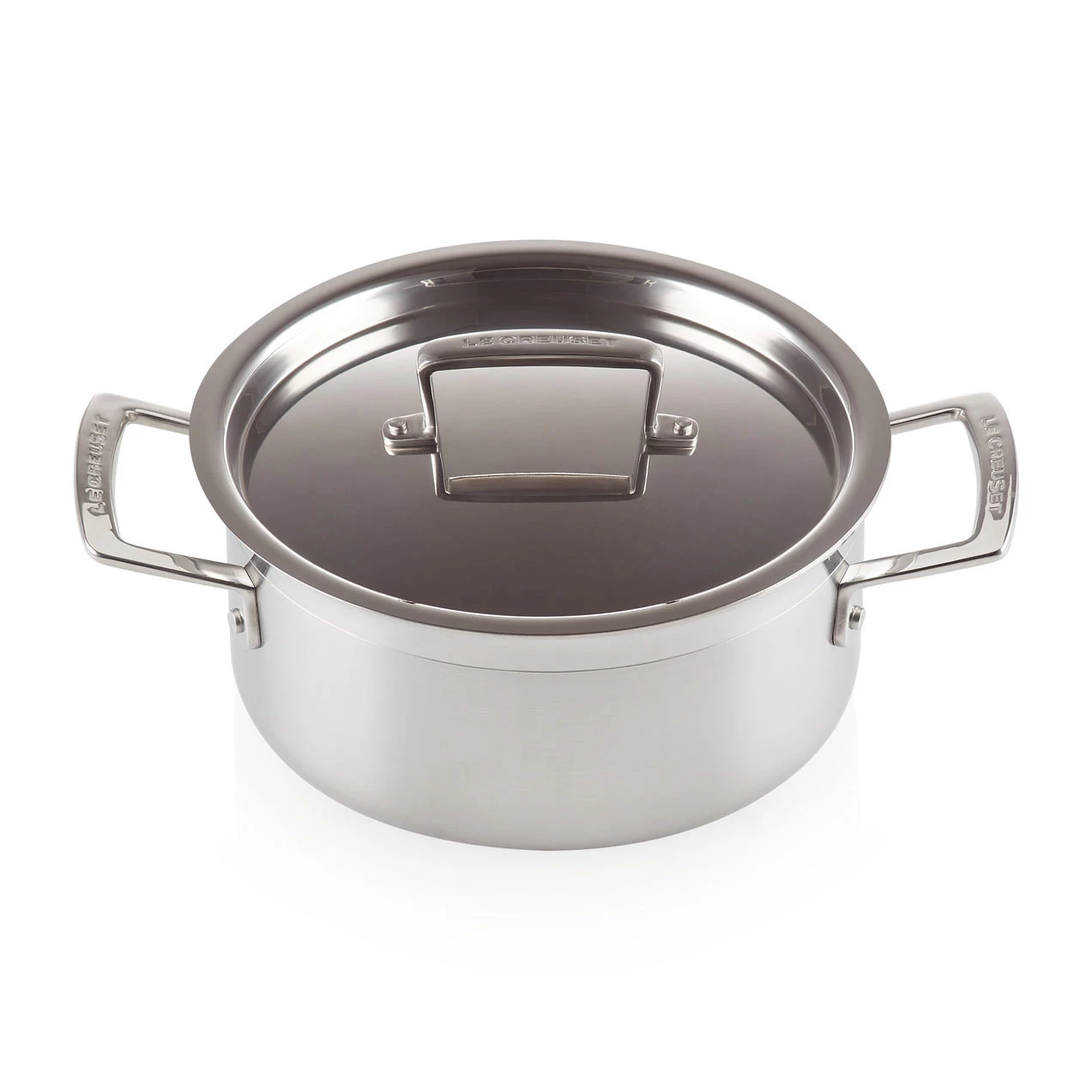 Le Creuset 3-lagiger Niedriger Topf Mit Deckel