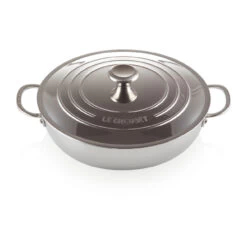 Le Creuset Signature 3-lagiger Niedriger Topf Mit Deckel