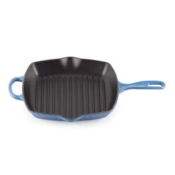 Le Creuset Grillpfanne Signature Azure 26 X 26 Cm Emaillierte Antihaftbeschichtung