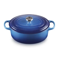 Le Creuset Kasserolle Oval Signature Azure ø 27 Cm / 4,1 Liter