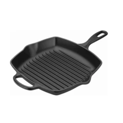Le Creuset Grillpfanne Quadratisch Schwarz 26x26 Cm