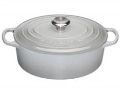 Le Creuset Bräter Oval Signature Perlgrau Ø31 Cm