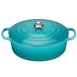 Le Creuset Bräter Oval Signature Karibik ø 31 Cm / 6,3 Liter