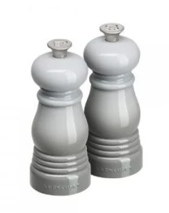 Le Creuset Mini Salz Und Pfeffermühle Set Perlgrau 12 Cm