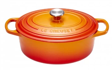 Le Creuset Signature Ovale Bratpfanne/Schmortopf Ø 31 Cm Orange 3 Le Creuset Signature Ovale Bratpfanne/Schmortopf Ø 31 Cm Orange