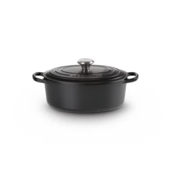 Le Creuset Bräter Signature Matt Schwarz Ø 33 Cm