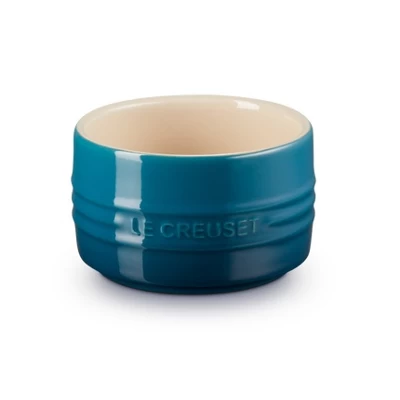 Le Creuset Souffle Förmchen / Creme Brulee Schälchen Deap Teal ø 8 Cm / 200 Ml