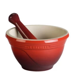 Le Creuset Mörser Mit Stößel Kirschrot ø 12 Cm