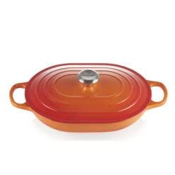 Le Creuset Bräter Oblong Signature Ofenrot 3,4 Liter