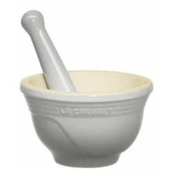 Le Creuset Mörser Mit Stößel Perlgrau ø 12 Cm