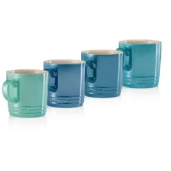 Le Creuset Teetassen Metallic Blau 350 Ml 4 Stück