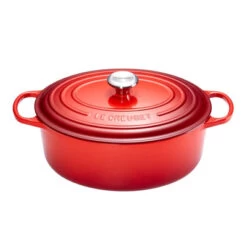 Le Creuset Bräter Oval Signature Kirschrot Ø 29 Cm
