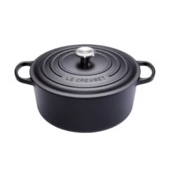 Le Creuset Signature Runde Bratpfanne/Schmortopf Ø 24 Cm Schwarz