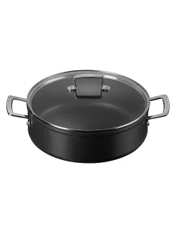 LE CREUSET, Alu-Schmorpfanne Antihaft Schwarz 28cm
