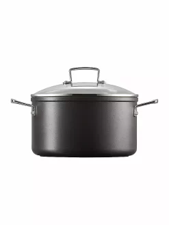 LE CREUSET, Aluminium-Antihaft Fleischtopf Mit Deckel 24cm/6l Schwarz -Köstliche Küche lecreuset aluminium antihaftfleischtopfmitdeckel24cm6lschwarz 3 768 1024 75 7348123 3