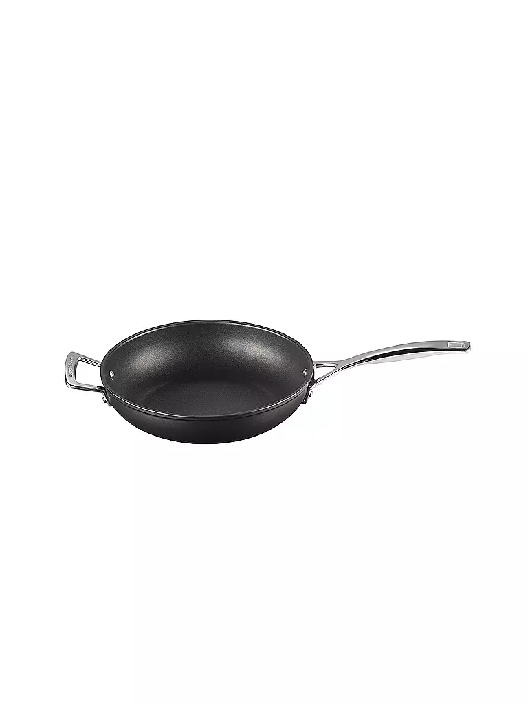 LE CREUSET, Aluminium-Antihaft Pfanne Hoch 26cm Schwarz 3 LE CREUSET, Aluminium-Antihaft Pfanne Hoch 26cm Schwarz