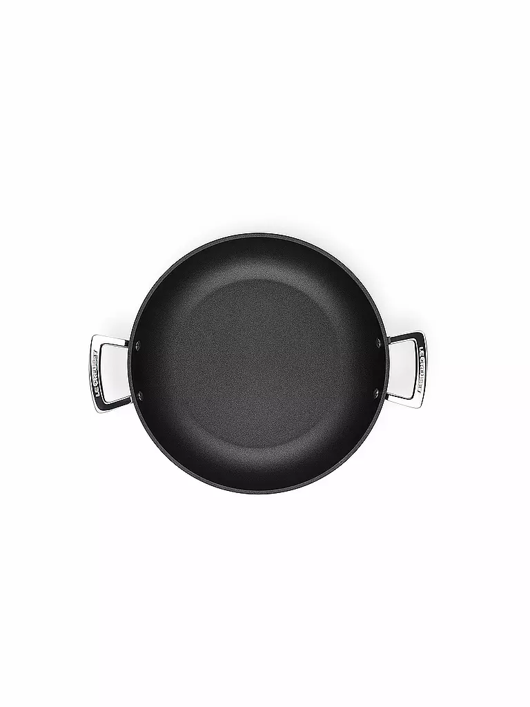 LE CREUSET, Aluminium-Antihaft Profipfanne Mit Glasdeckel 30cm Schwarz 6 LE CREUSET, Aluminium-Antihaft Profipfanne Mit Glasdeckel 30cm Schwarz – Bild 4
