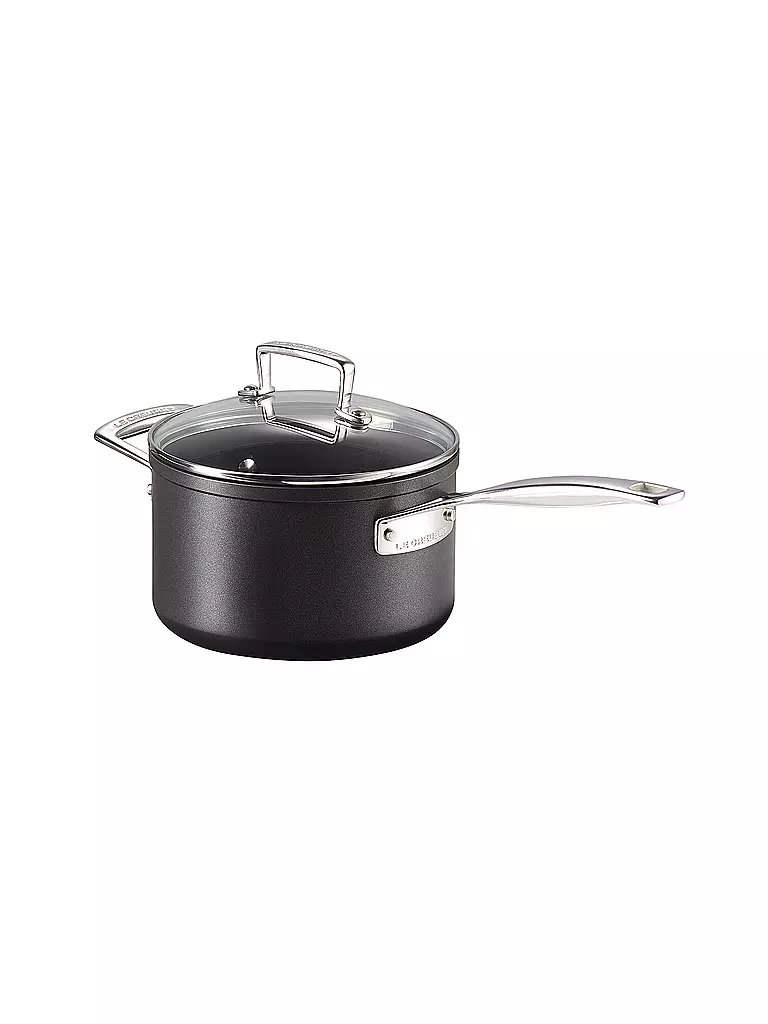 LE CREUSET, Aluminium-Antihaft Profitopf Mit Deckel 18cm/2,8l Schwarz 3 LE CREUSET, Aluminium-Antihaft Profitopf Mit Deckel 18cm/2,8l Schwarz