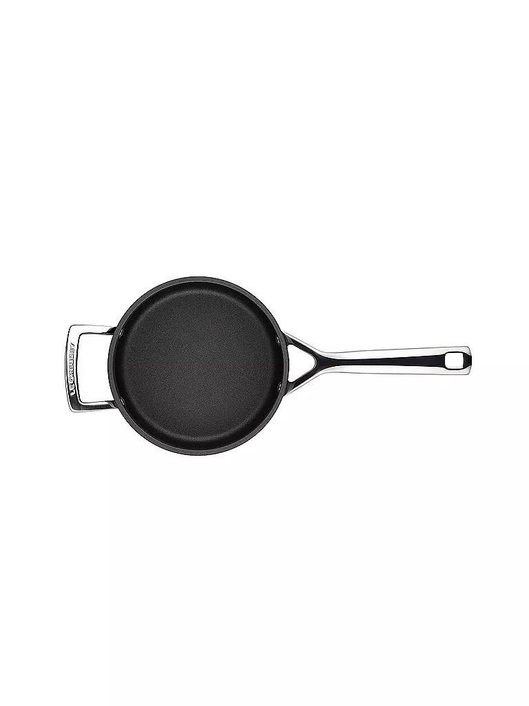 LE CREUSET, Aluminium-Antihaft Profitopf Mit Deckel 18cm/2,8l Schwarz 5 LE CREUSET, Aluminium-Antihaft Profitopf Mit Deckel 18cm/2,8l Schwarz – Bild 3