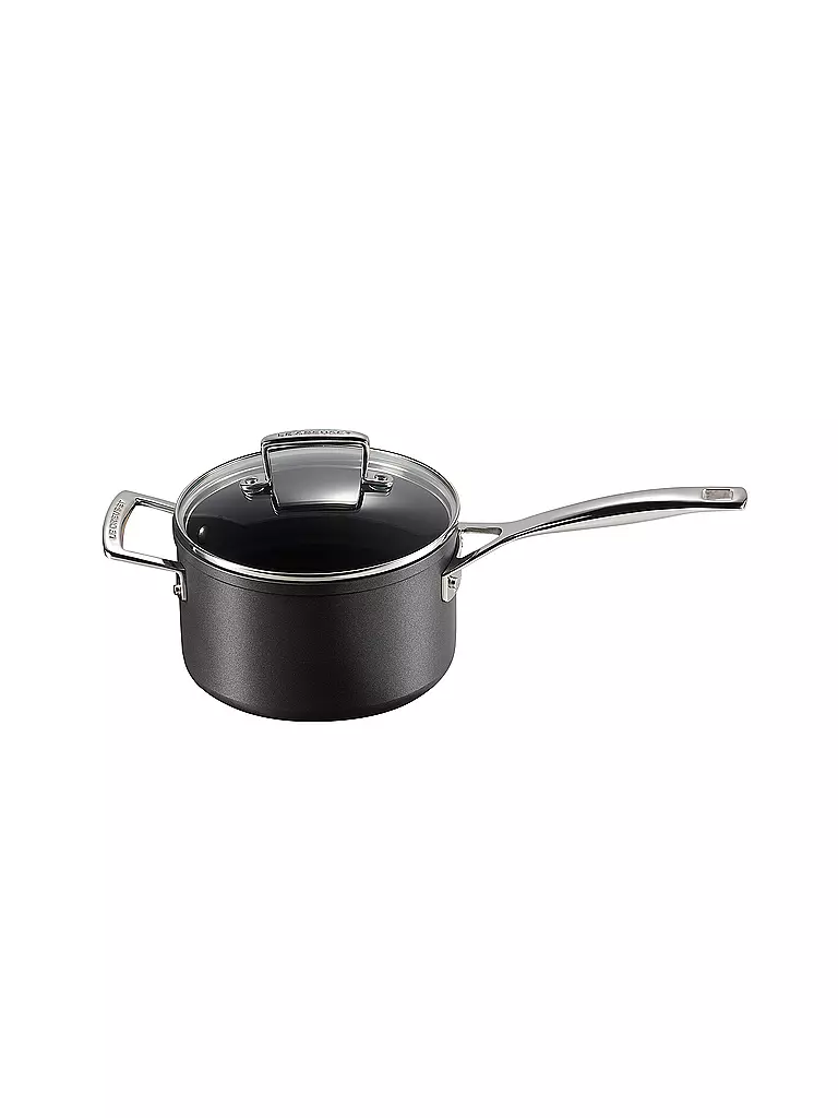 LE CREUSET, Aluminium-Antihaft Profitopf Mit Deckel 18cm/2,8l Schwarz 6 LE CREUSET, Aluminium-Antihaft Profitopf Mit Deckel 18cm/2,8l Schwarz – Bild 4