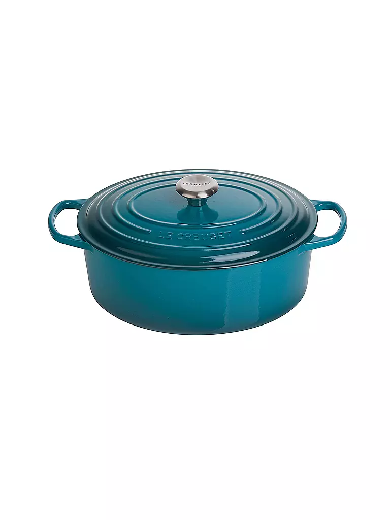 LE CREUSET, Bräter Oval "Signature" 31cm (deep Teal) 3 LE CREUSET, Bräter Oval "Signature" 31cm (deep Teal)
