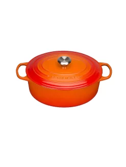 LE CREUSET, Bräter Oval "Signature" 31cm (Ofenrot)