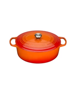 LE CREUSET, Bräter Oval "Signature" 35cm (Ofenrot)