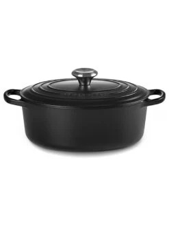 LE CREUSET, Bräter Oval 29cm SIGNATURE Schwarz