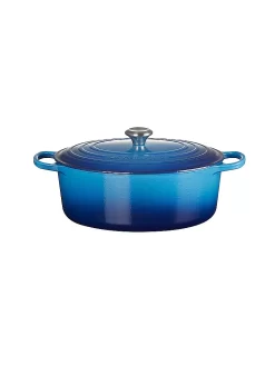 LE CREUSET, Bräter Oval 33cm/7,5l SIGNATURE Azure