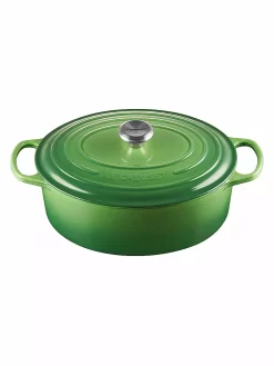 LE CREUSET, Bräter Oval Signature 31cm Bamboo Green