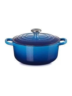LE CREUSET, Bräter Rund 20cm/2,4l SIGNATURE Azure