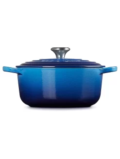 LE CREUSET, Bräter Rund 20cm/2,4l SIGNATURE Azure -Köstliche Küche lecreuset brC3A4terrund20cm22C4lsignatureazure 3 768 1024 75 7592248 3