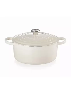 LE CREUSET, Bräter Rund Signature 22cm Meringue