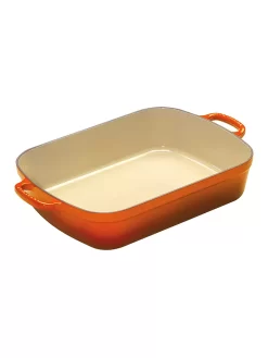 LE CREUSET, Bratreine 37x29cm/6,6l (Ofenrot)