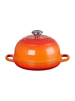 LE CREUSET, Brot Bräter Aus Gusseisen 24cm Ofenrot