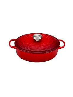 LE CREUSET, Gourmet Bräter Signature Oval 27cm Kirschrot