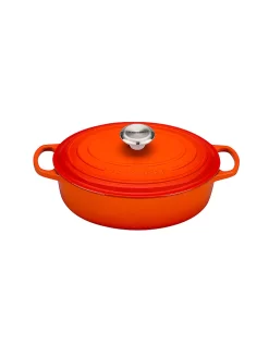 LE CREUSET, Gourmet Bräter Signature Oval 27cm Ofenrot