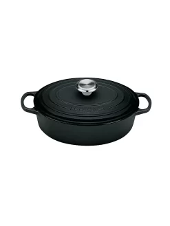 LE CREUSET, Gourmet Bräter Signature Oval 27cm Schwarz