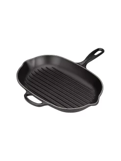 LE CREUSET, Grillpfanne Oval Signature (Schwarz)