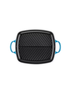 LE CREUSET, Grillpfanne Rechteckig SIGNATURE 30x27cm Azure -Köstliche Küche lecreuset grillpfannerechteckigsignature30x27cmazure 4 768 1024 75 7592444 4